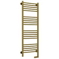 Полотенцесушитель электрический правый, цвет состаренная бронза перемычка прямая Сунержа Богема 2.0 1200х400