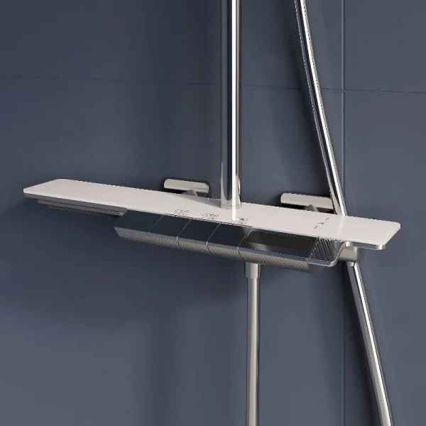 Душевая стойка RGW Shower Panels 51140134 латунь (детальная фотография), настенные