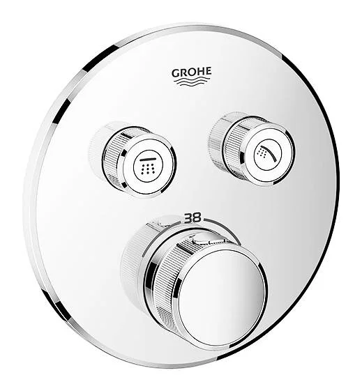 Смеситель для душа Grohe Grohtherm SmartControl 29119000 на 2 выхода (детальная фотография), современные, hi-tech