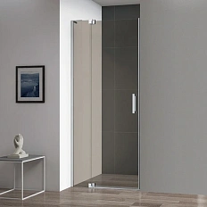 Душевая дверь в нишу Cezares Slider 80 см стекло бронзовое, профиль хром