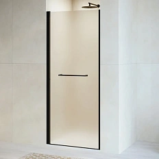 Душевая дверь в нишу RGW Passage PA-103-B 80 см профиль черный, стекло матовое
