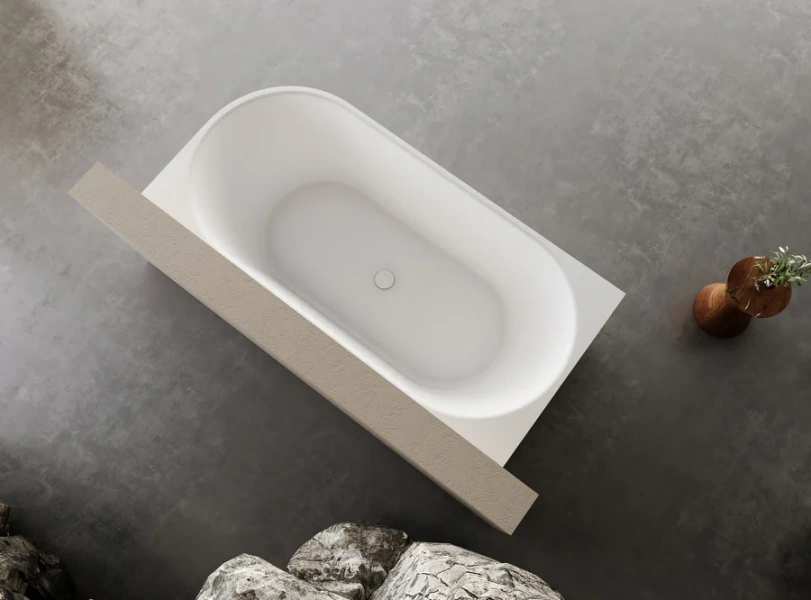 Ванна акриловая Abber AB9438-1.7 170x80 см белая (детальная фотография), асимметричные