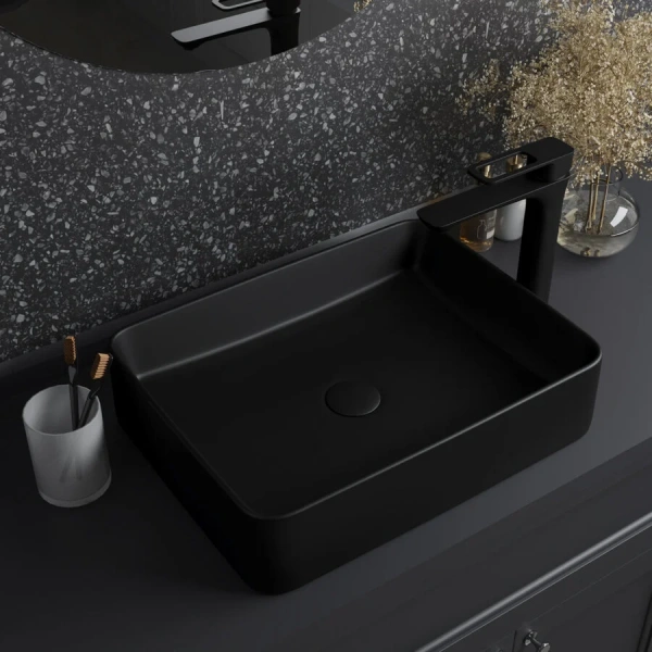 Раковина IDDIS Slide 47 см черная SLIBM02i27 (детальная фотография), 50 см