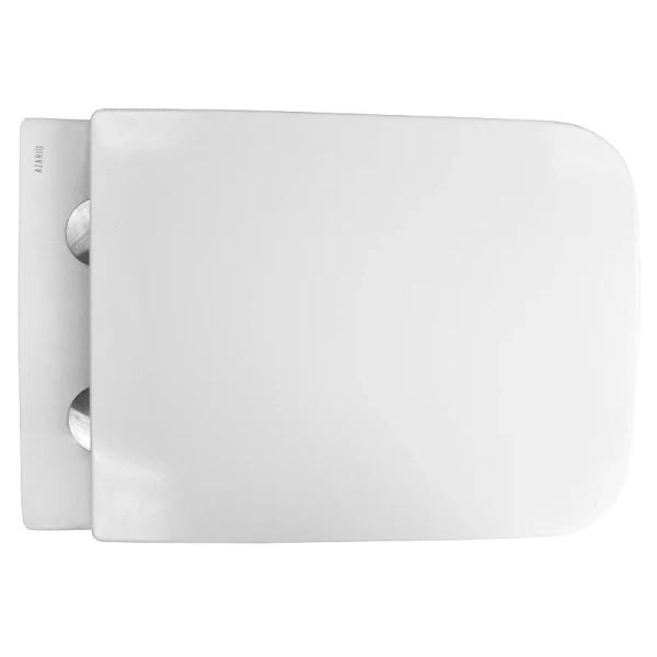 Унитаз подвесной Azario Flavia быстросъемное сиденье AZ-0076-UQ1 (детальная фотография), белые