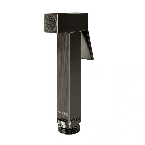 Гигиенический душ с держателем WasserKRAFT оружейная сталь A215 (детальная фотография)