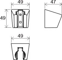 Держатель для душа RAVAK X07P345 (детальная фотография), в наличии index_1