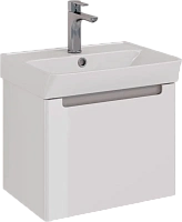 Тумба под раковину подвесная Lemark Buno Mini 50 см белый глянец