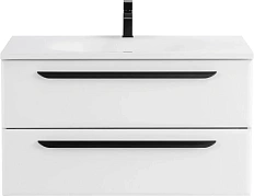 Тумба под раковину подвесная Cezares Eco 90 см bianco opaco