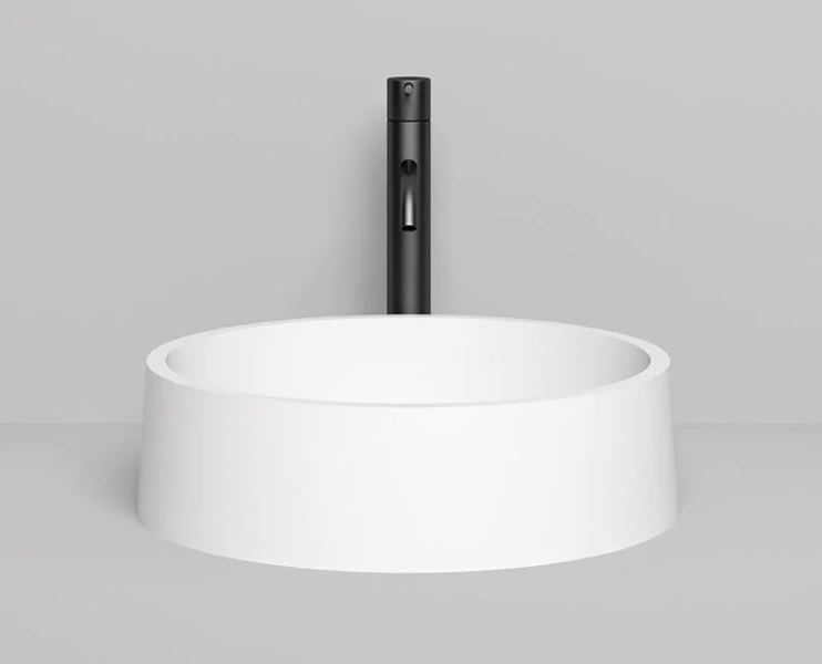 Раковина Salini Gloria 01 44 см белый матовый 1102201M (детальная фотография), накладные (на столешницу), пристенные