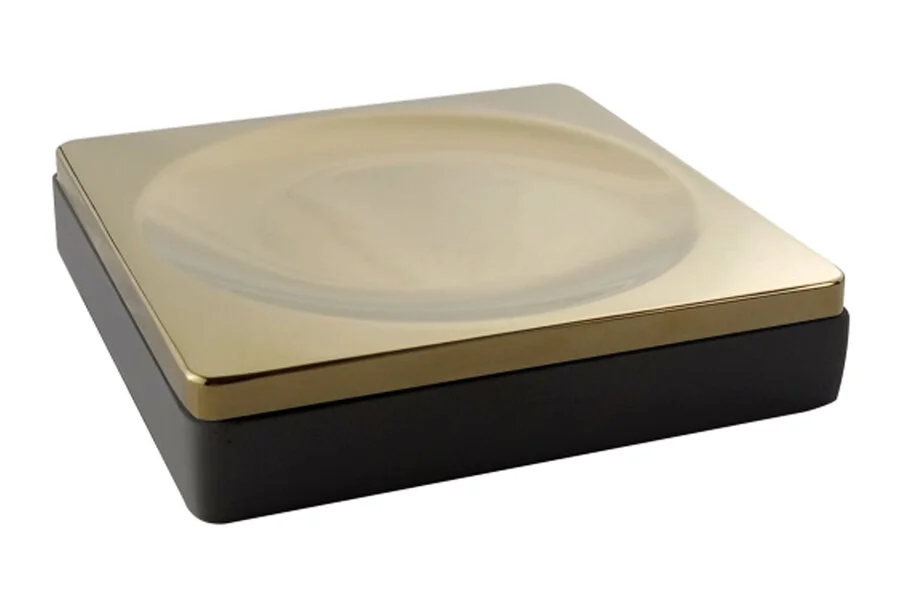 Мыльница Boheme черная/золото 10960-B-G (детальная фотография)
