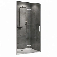 Душевая дверь в нишу Abber Sonnenstrand 70 см профиль хром, стекло прозрачное