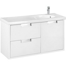 Тумба под раковину подвесная Roca Etna 100 см белый глянец