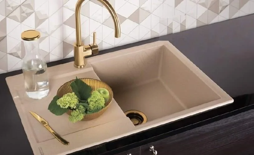 Мойка для кухни Omoikiri Daisen-78-LB-BL 78 см черная 4993692 (детальная фотография), из искусственного гранита