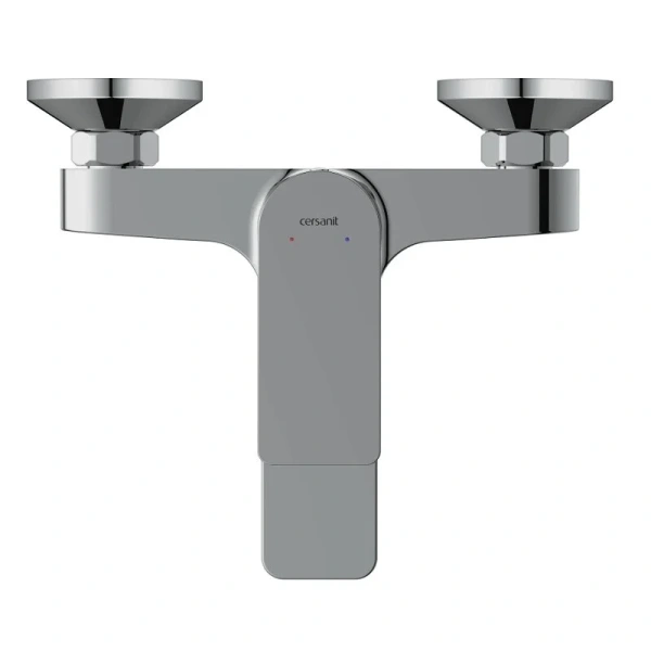 Смеситель для ванны Cersanit Nature хром 63064 (детальная фотография), однорычажные, двухрычажные