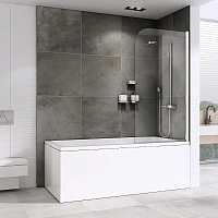 Шторка для ванны Abber Ewiges Wasser 80x140 см профиль хром