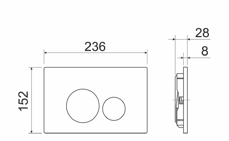 Унитаз с инсталляцией Ceramica Nova Metropol кнопка хром матовый CN4002MB_1001M_1000 (детальная фотография) index_1