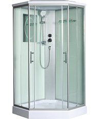 Душевая кабина WeltWasser WW500 90x90 см пятиугольная