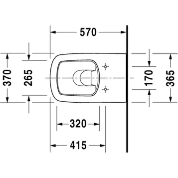 Унитаз напольный Duravit Durastyle приставной 2150090000 (детальная фотография), белые
