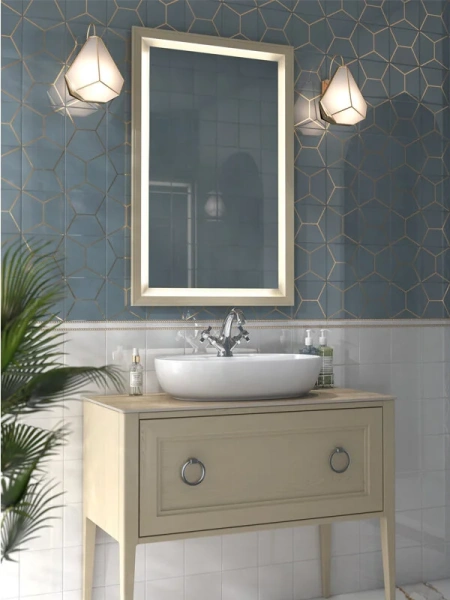 Раковина Kerama Marazzi Plaza 60 см белая глянцевая PLR.wb.60.1 (детальная фотография), керамические