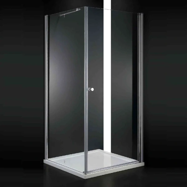 Душевой уголок Cezares Elena 80x80 см стекло прозрачное ELENA-W-A-1-80-C-Cr (детальная фотография)