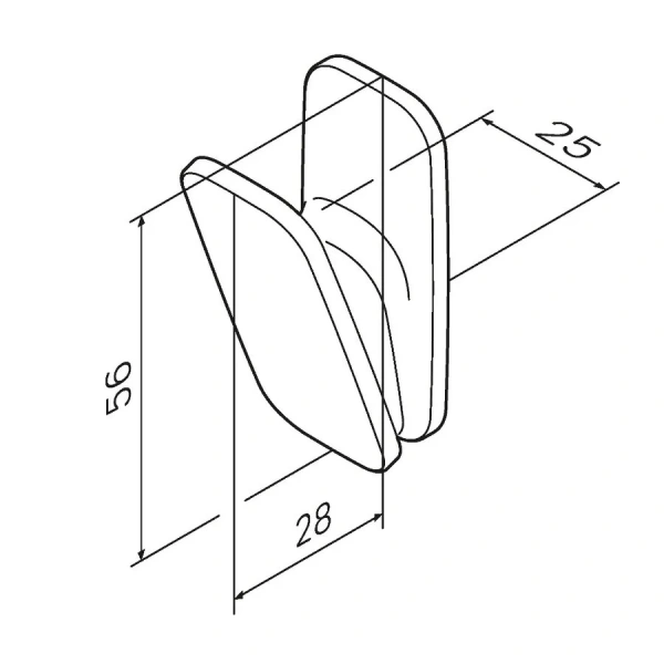 Крючок для ванной Am.Pm Inspire 2.0 A50A355 для полотенец A50A35522 (детальная фотография), современные, hi-tech