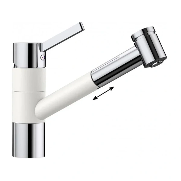 Смеситель для кухни белый Blanco Tivo-S 517613 (детальная фотография)