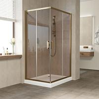 Душевой уголок профиль бронза стекло бронза Vegas-glass