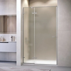 Душевая дверь в нишу RGW Stilvoll SV-004Gr 130 см профиль серый, стекло матовое