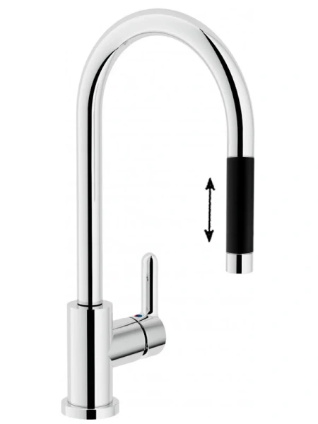 Смеситель для кухни Nobili ABC хром AB87137/1CR (детальная фотография)