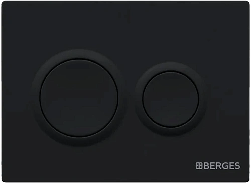 Клавиша смыва Berges Novum O5 черная - фото 2
