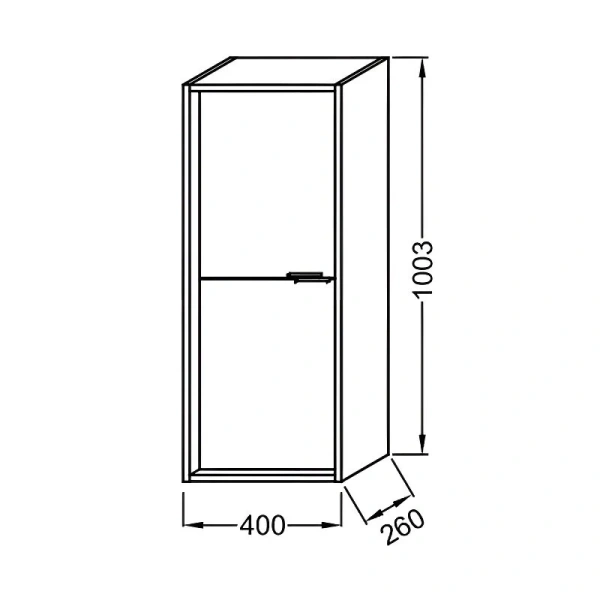 Шкаф-пенал подвесной Jacob Delafon Vivienne 40 см белый EB1665-J5-J5 (детальная фотография), в наличии