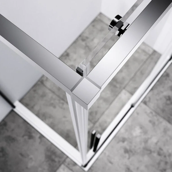 Душевой уголок Vincea Slim-N VSR-4SN9011CL 110х90 см прямоугольный (детальная фотография), недорогие, стеклянные, угловые, без поддона