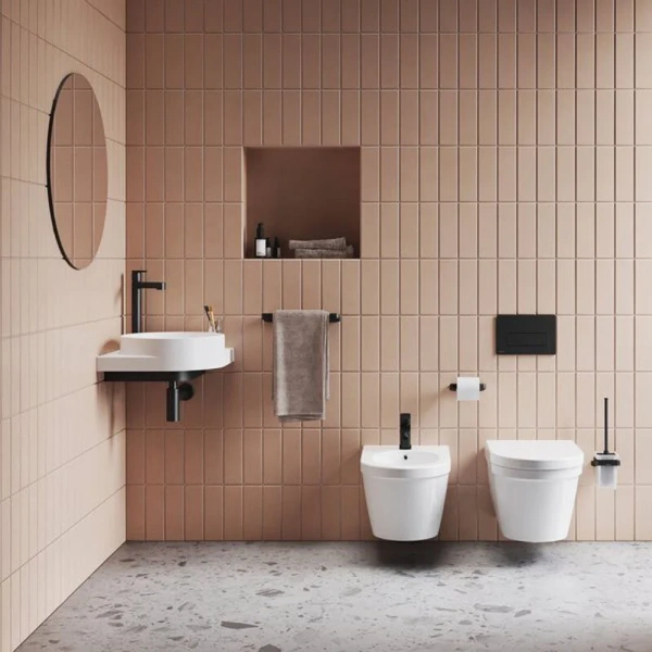 Клавиша смыва Ravak Uni черная матовая X01744 (детальная фотография), пластиковые