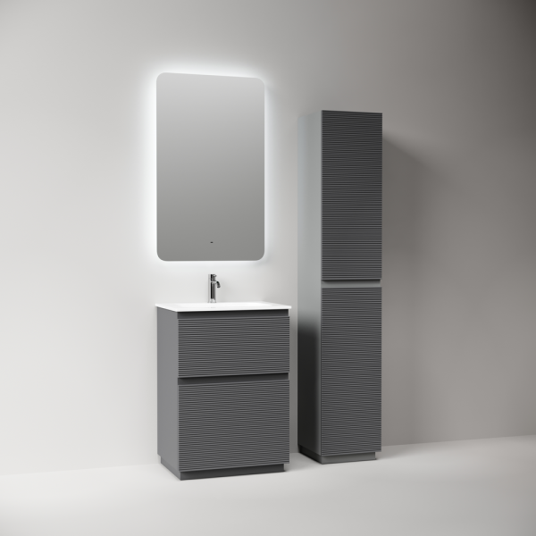 Тумба под раковину напольная Sancos Folk Floor 60 см grey soft FL60FGS (детальная фотография), моноблок
