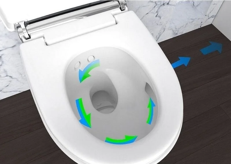 Унитаз-биде, белый, Geberit AquaClean Mera Classic 146.204.11.1 (детальная фотография), безободковые