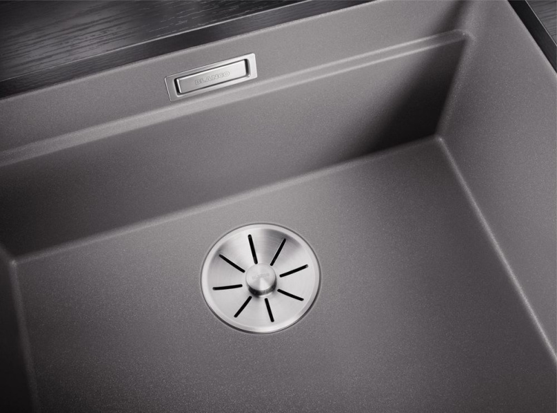 Мойка для кухни Blanco Etagon 500-U 53 см антрацит 522227 (детальная фотография), с одной основной чашей