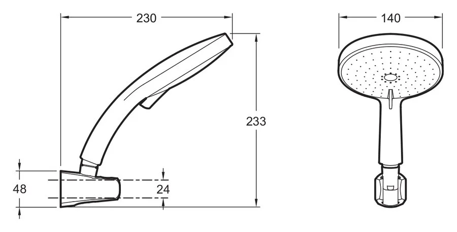 Душевой комплект Jacob Delafon Citrus хром E12979-CP (детальная фотография), душевые комплекты, наборы