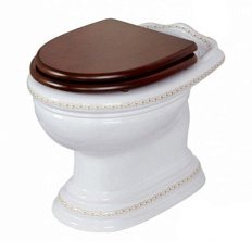 Унитаз напольный Migliore Milady декор D3/BR