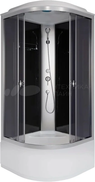 Душевая кабина Niagara Eco 90x90 см с сиденьем E90/40/TN (детальная фотография), с высоким, глубоким поддоном, глубокий поддон