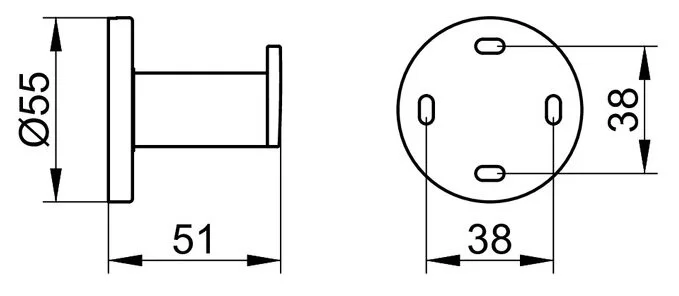 Крючок для полотенца, нерж. сталь, Keuco Plan 14914 070000 (детальная фотография), в наличии