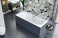 Ванна акриловая Excellent Oceana Slim 160 х 75 см, белая, WAEX.OCE16WHS