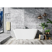 Ванна из искусственного камня Cezares Liner 170х80 см белый матовый