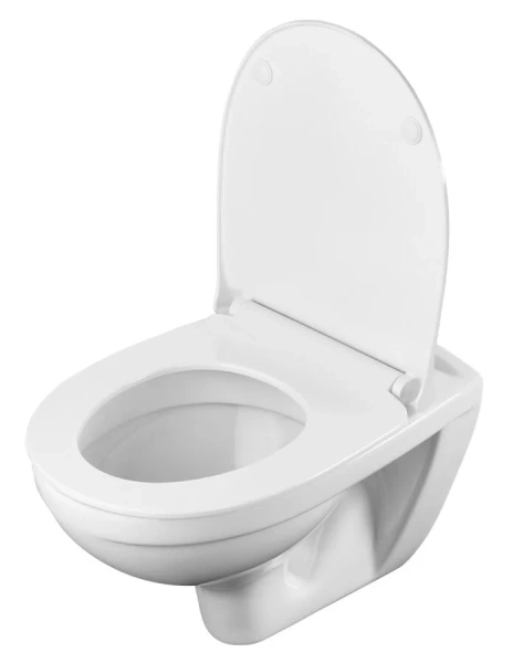 Унитаз с инсталляцией Santek Бореаль с тонким сиденьем 1.WH50.1.775 (детальная фотография), в наличии