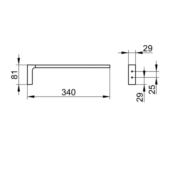 Полотенцедержатель для ванной Keuco Edition 11 11122 11122 010000 (детальная фотография), современные, hi-tech