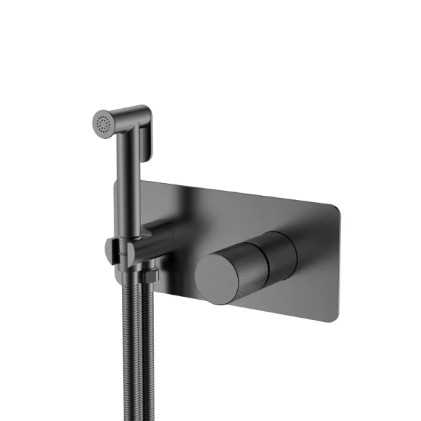 Гигиенический душ со смесителем Boheme Stick графит матовый 127-GM.4 (детальная фотография)