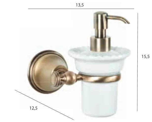 Дозатор, цвет золото, Tiffany World Harmony TWHA108oro (детальная фотография) index_1