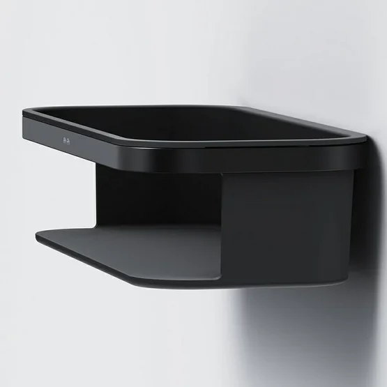Полка для ванной Am.Pm Func черная матовая A8F53122 (детальная фотография), настенные