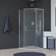 Душевой уголок RGW Hotel HO-084 100x100 см профиль хром стекло матовое