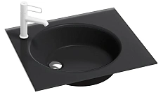 Раковина Jacob Delafon Odeon Rive Gauche 61 см матовый черный