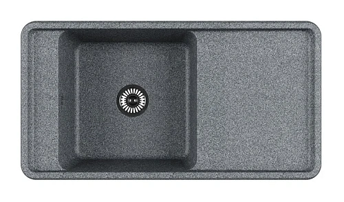 Мойка для кухни Акватон Беллис 97 см серая - фото 3